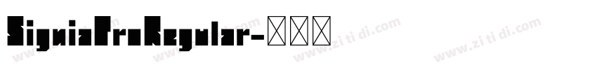 SigniaProRegular字体转换