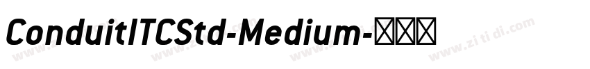 ConduitITCStd-Medium字体转换