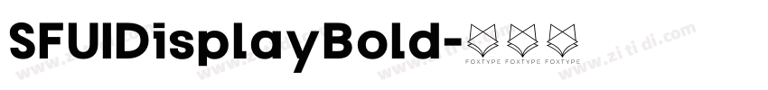 SFUIDisplayBold字体转换