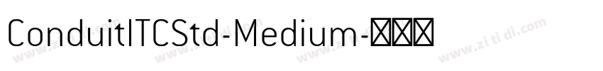 ConduitITCStd-Medium字体转换