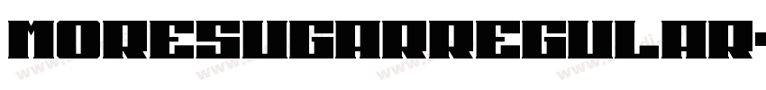 MoreSugarRegular字体转换