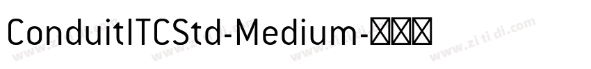 ConduitITCStd-Medium字体转换