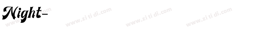 Night字体转换