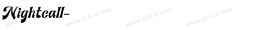Nightcall字体转换