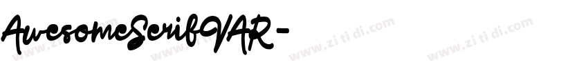 AwesomeSerifVAR字体转换