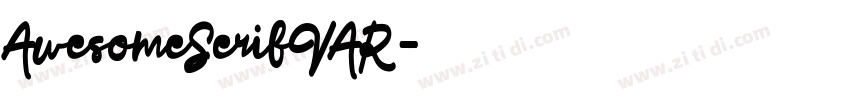 AwesomeSerifVAR字体转换