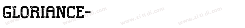 gloriance字体转换