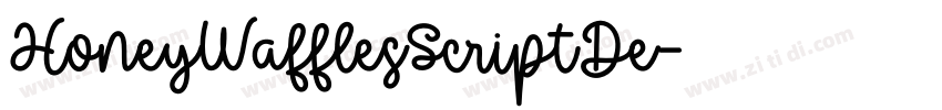 HoneyWafflesScriptDe字体转换