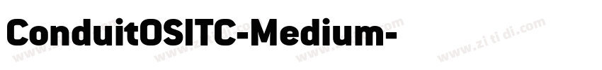 ConduitOSITC-Medium字体转换