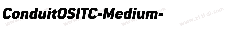 ConduitOSITC-Medium字体转换
