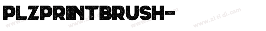 PlzPrintBrush字体转换