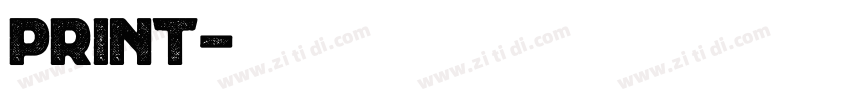 print字体转换