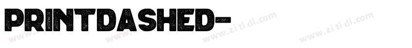 printdashed字体转换