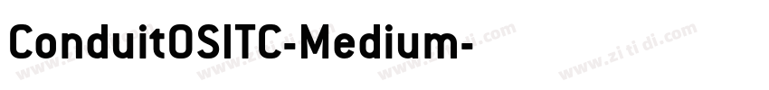ConduitOSITC-Medium字体转换