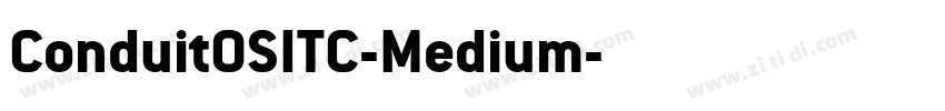 ConduitOSITC-Medium字体转换