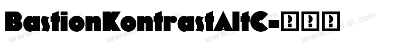 BastionKontrastAltC字体转换
