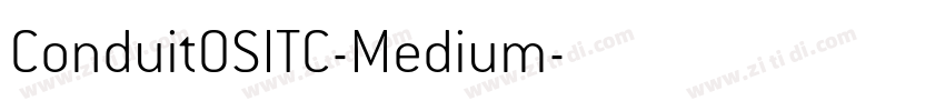 ConduitOSITC-Medium字体转换