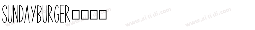 SundayBurger字体转换