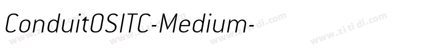 ConduitOSITC-Medium字体转换