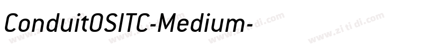 ConduitOSITC-Medium字体转换