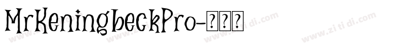 MrKeningbeckPro字体转换