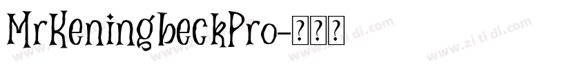 MrKeningbeckPro字体转换