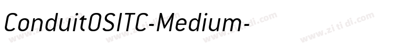 ConduitOSITC-Medium字体转换