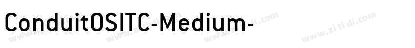 ConduitOSITC-Medium字体转换