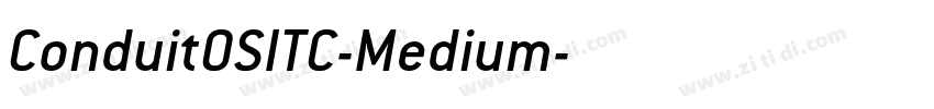 ConduitOSITC-Medium字体转换
