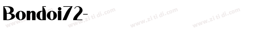 Bondoi72字体转换