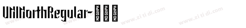 UNINorthRegular字体转换