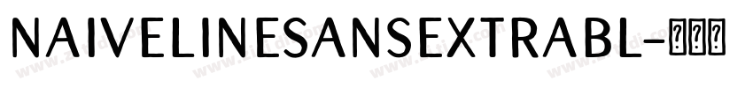 NaiveLineSansExtraBl字体转换