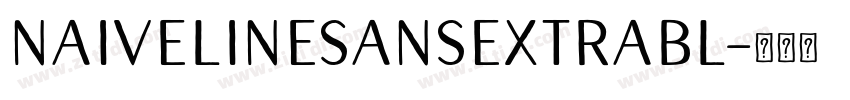 NaiveLineSansExtraBl字体转换
