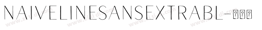NaiveLineSansExtraBl字体转换