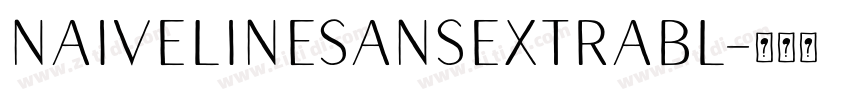 NaiveLineSansExtraBl字体转换