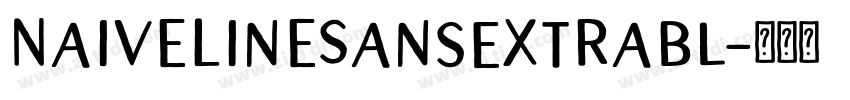 NaiveLineSansExtraBl字体转换