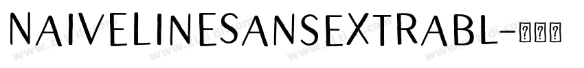 NaiveLineSansExtraBl字体转换