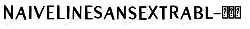 NaiveLineSansExtraBl字体转换