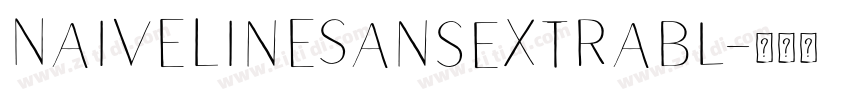 NaiveLineSansExtraBl字体转换