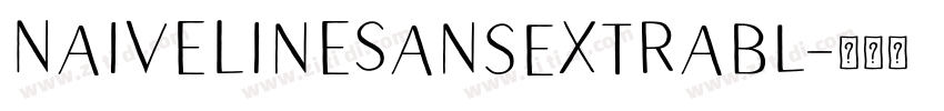 NaiveLineSansExtraBl字体转换