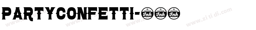 partyConfetti字体转换