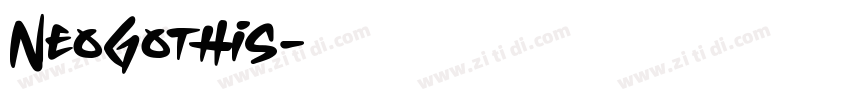 NeoGothis字体转换