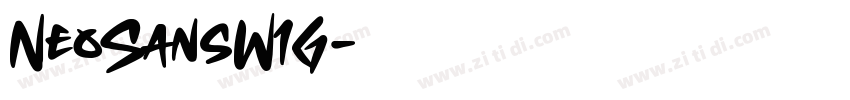 NeoSansW1G字体转换