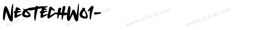 NeoTechW01字体转换