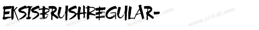 EksisBrushRegular字体转换