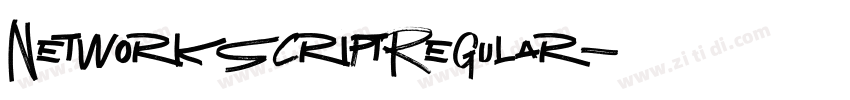 NetworkScriptRegular字体转换