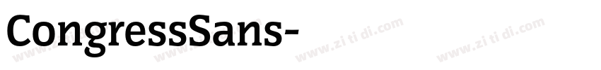CongressSans字体转换 CongressSans字体转换