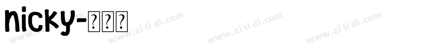 nicky字体转换