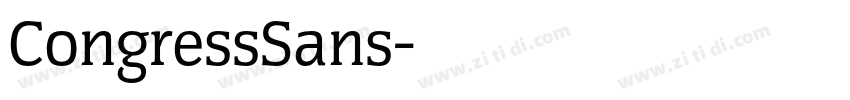 CongressSans字体转换 CongressSans字体转换