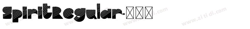 SpiritRegular字体转换